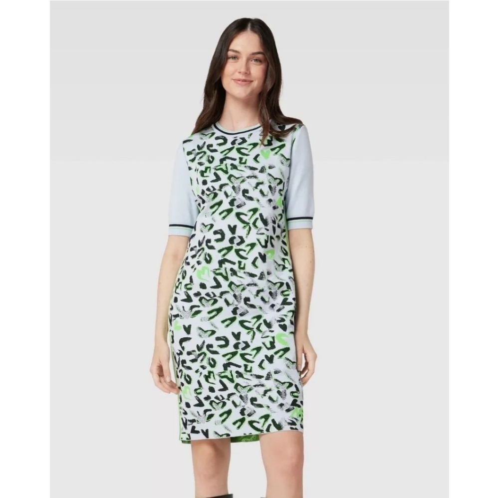 Marc Cain Gentle Vibes Knee-Length T-Shirt Dress Size 8(N3)